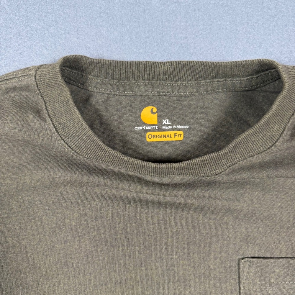 Carhartt K87 Pocket T-Shirt Mens XL Green Original Fit Short Sleeve Work Tee‎ - Picture 3 of 12